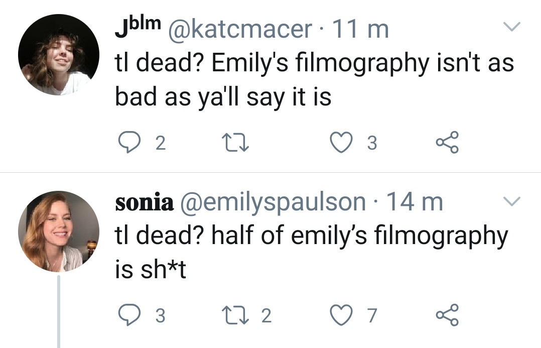 force_tweets's tweet photo. opinions can differ within a fandom as well @emilyspaulson @katcmacer https://t.co/S4UGrr51Xd