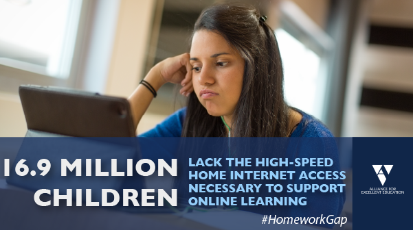linevon16's tweet photo. Just Released by @All4Ed, @WeAreUnidosUS, @NatUrbanLeague, @WereNIEA—An analysis finds that 16.9 million children age 17 or younger in 8.4 million households do not have high-speed home internet #HomeworkGap https://t.co/7zUvCRYTli https://t.co/b6x9NLziJ1