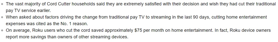 OneJaredNewman's tweet photo. Savvy tech pundits: "Cord-cutting has gotten so expensive, it's not even worth it anymore!"

Actual cord cutters: https://t.co/4dRKDBe4wg