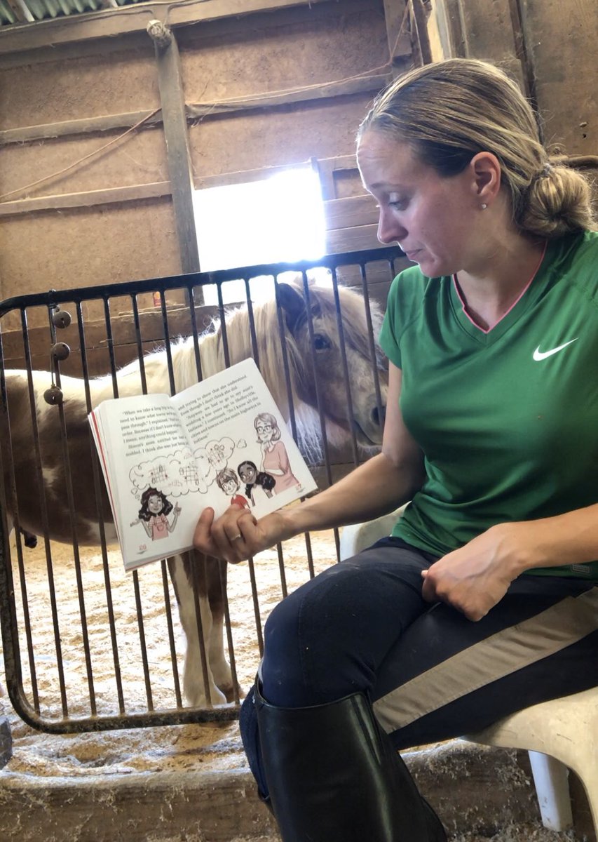 K_Spoto's tweet photo. What do you do at the barn in π―Β°?Make read alouds for my new 2nd graders! We will start the year with the Trouble at Table 5 by Tom Watson! Jingles has the perfect βI canβt see!!!!β face (we all know that kid on the carpet) πππ΄ #McKAPS #APSDistanceLearning https://t.co/sYW2rAcIc1