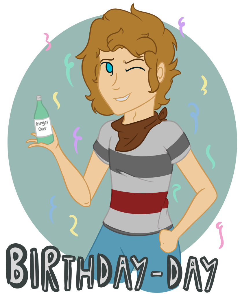 ShyFlyPon's tweet image. Happy day of the birthday-day-ing.
for @PeterKnetter and he&apos;s got his favrioute drink~ 
#art #PeterKnetter