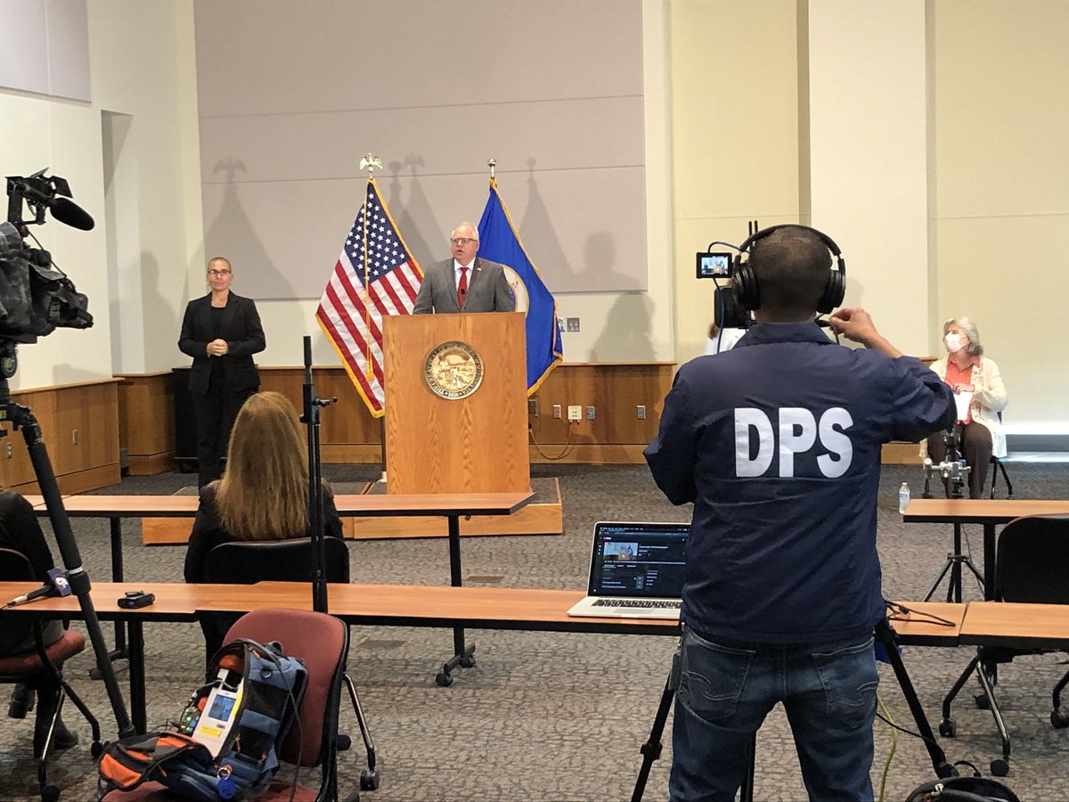 thauserkstp's tweet photo. WHAT TO EXPECT: Gov. Walz likely to announce statewide mask mandate on Wednesday. On Thursday, he’ll sign the police reform bill passed by the legislature early this morning in special session. https://t.co/n2Pwjtd6oo