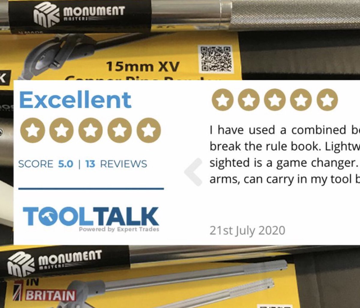 monument_tools's tweet photo. 5star reviews on the new monument benders. Read more at https://t.co/2sjGMt5IQ8 https://t.co/KdmPx22ma5