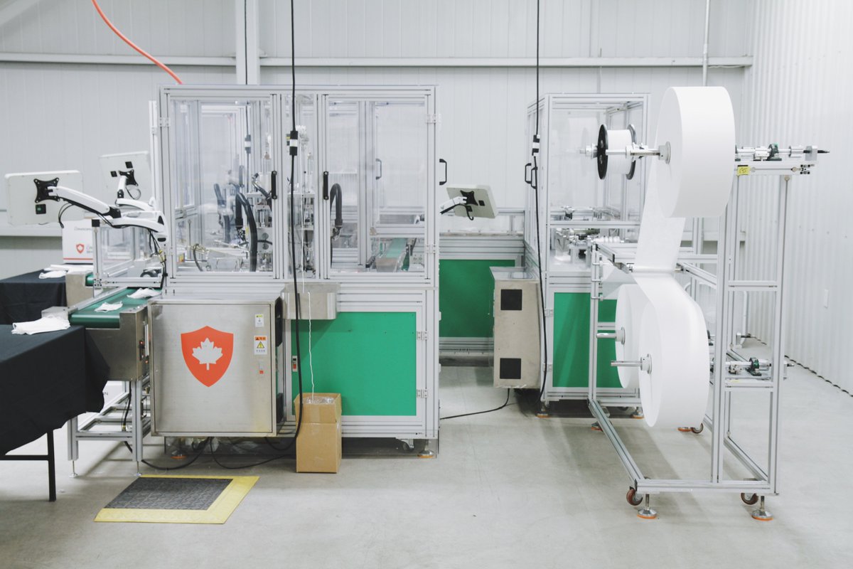 Our Procedural Mask production line is up and running! We’re looking forward to getting these Canadian-made masks out the door and seeing them in action from coast to coast 🇨🇦