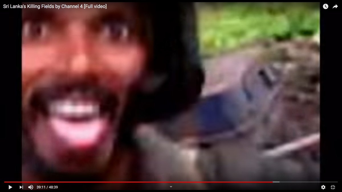 This is a Sri Lankan soldier mocking the dead terrorists.