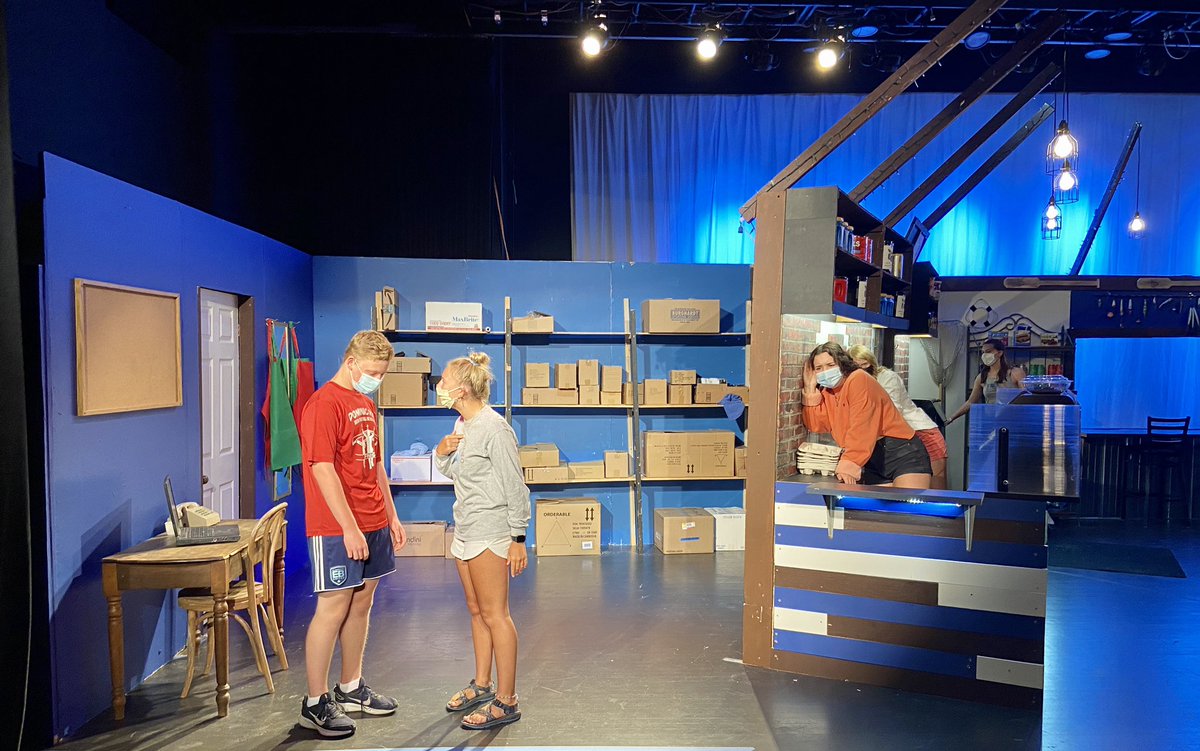 BCHSAAD's tweet photo. @TheaterBC summer theater at work on “Baristas”. https://t.co/mdbz5sEhpJ