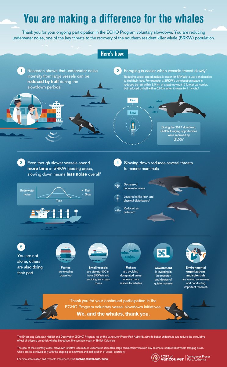 ShipFed's tweet photo. We're entering week 4 of the 2020 #voluntaryshipslowdown #ECHOProgram in Haro Strait and Boundary Pass! Protecting foraging areas for the #southernresidentkillerwhales until October. To learn more, click here: https://t.co/fo4NsOLgSR @PortVancouver https://t.co/g28jvnT9qE