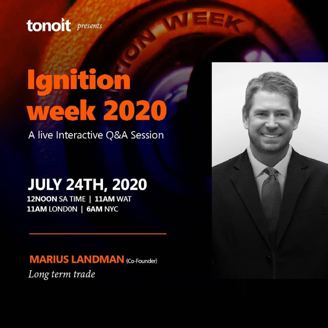 LandM_Marius's tweet photo. Mark in your calendar the date 24 July 2020 #ignitionweek 
Register here: https://t.co/Xc3EEZNkO7

I may reveal some pretty important info during this Q&amp;A session. https://t.co/FsiON32viT