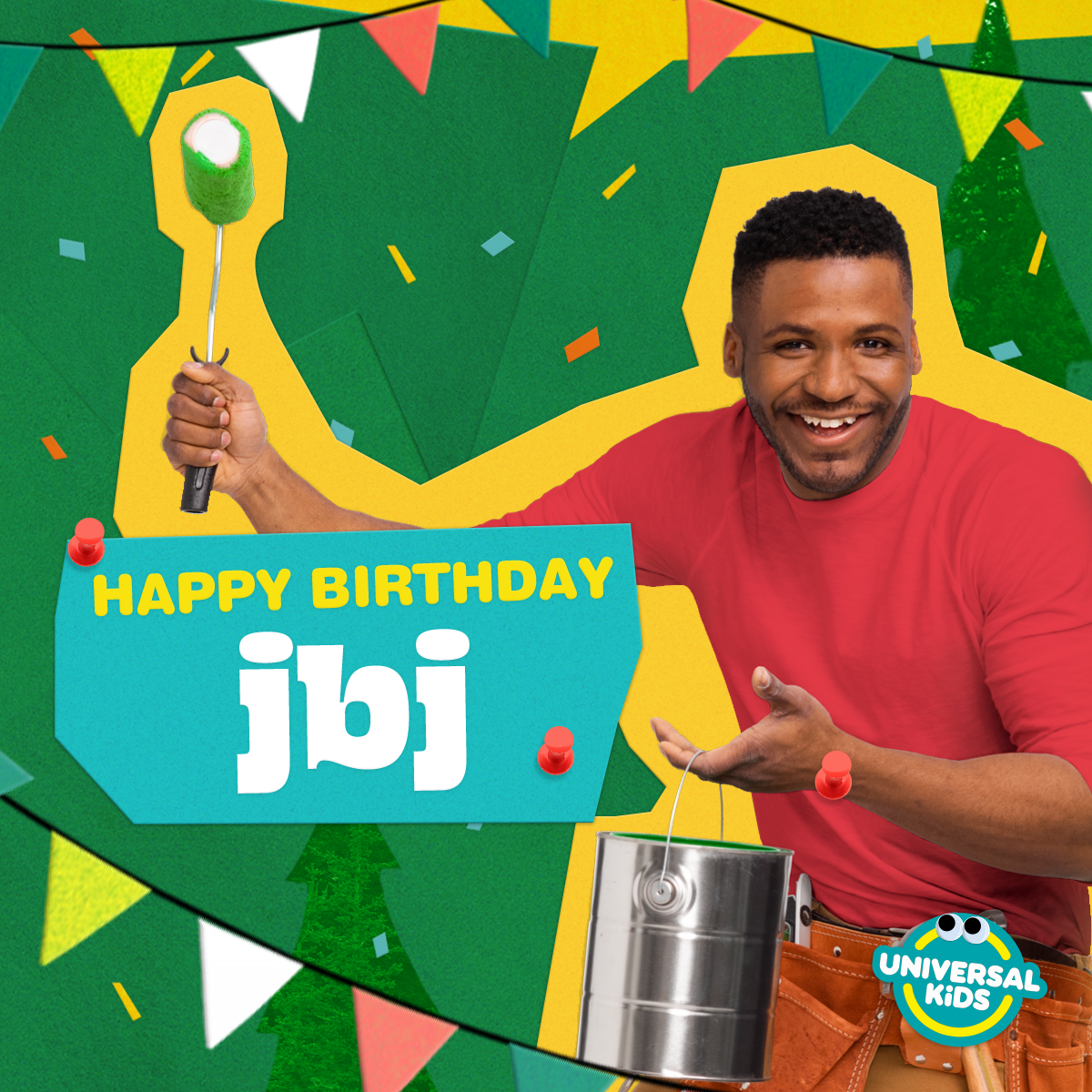 UniversalKids's tweet photo. Wishing a very happy birthday to JBJ! 🎁🎉 Reply with your birthday wishes for our #GetOutOfMyRoom carpenter👇 https://t.co/VITWwbceY4