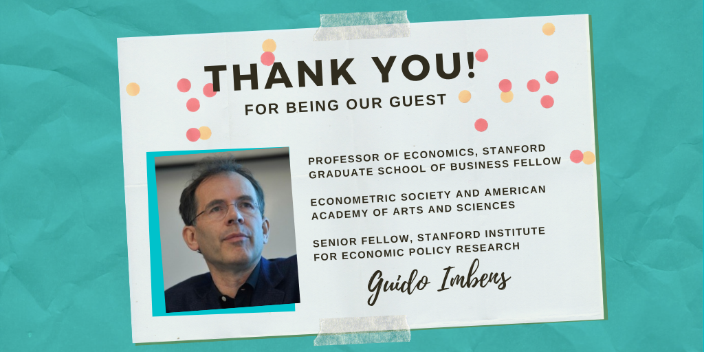 AEASPmsu's tweet photo. The AEA Summer Program enjoyed Guido Imbens as our guest speaker. #AEASP20 #SpeakerSeries #SummerOfEcon @michiganstateu @MSUSoSC #FutureEconomists #Welooklikeeconomists https://t.co/sMEbEGEIeM