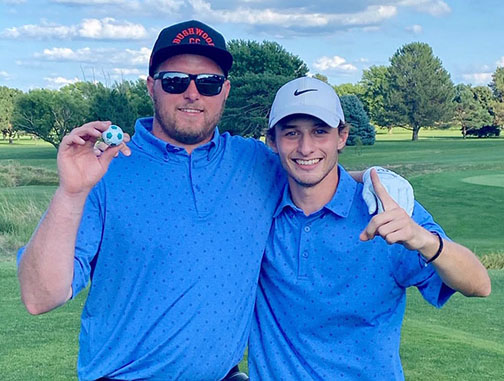 Brock Kohtz and Levi Sabell win this year's Member-Guest Tournament at Poco Creek Golf Course.