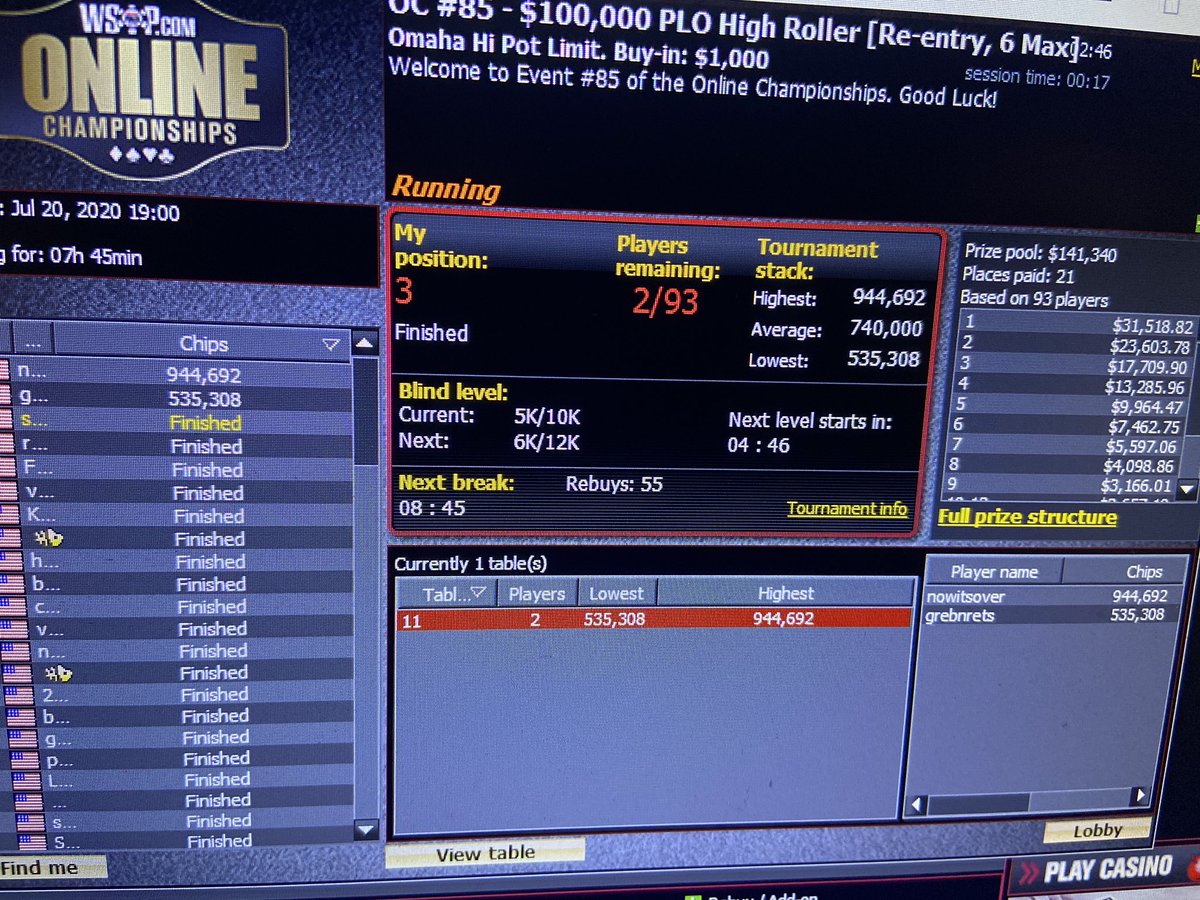 siphonnWHO's tweet photo. The Great Game of Pot Limit Omaha https://t.co/zaZ70vRvS5