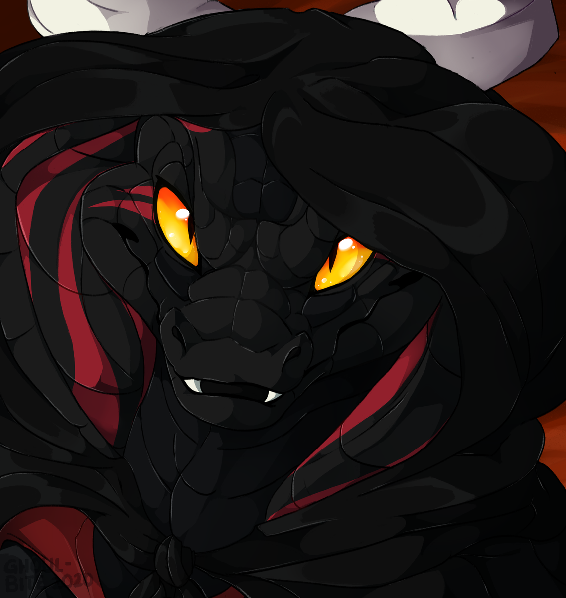 CatcherGhoul's tweet photo. A finished bust #commission for Sorath over Discord!

I'm not always fond of how dark characters would look on my style,but I gotta say,I really loved working on &amp; how this one turned out! 🥰

Don't use unless you're the commissioner C:

#furrycommission #ArtistOnTwitter https://t.co/V8UAq8Nj1r
