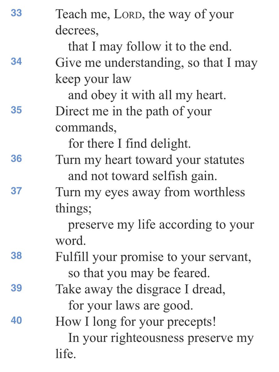 alexsimmss's tweet photo. Psalm 119:33-40 https://t.co/ekZx3kNTiM