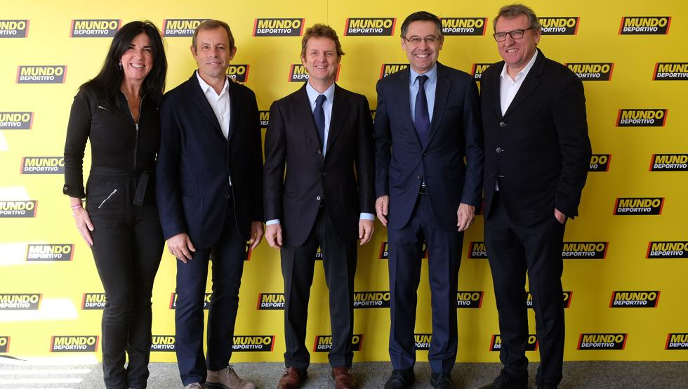 Pendant 4 ans Rosell et Bartomeu vont réaliser une énorme propagande anti-Laporta avec comme alliés, Javier Godo, le président de Grupo Godó, le plus grand groupe de communication Catalan, qui détient notamment Mundo Deportivo ,Barça TV ou encore RAC1.(Carlo Godó au milieu)