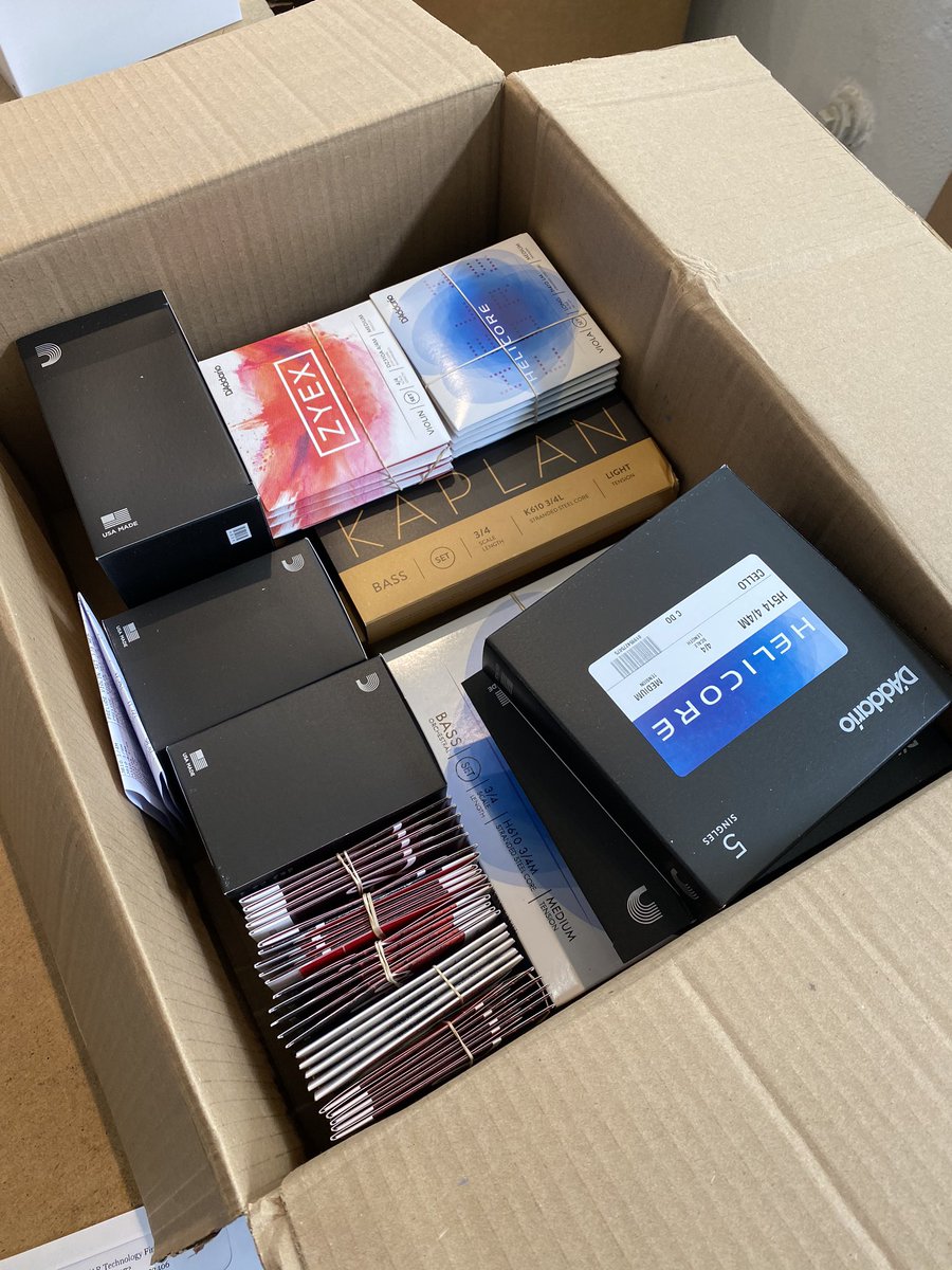 A big shipment just arrived from D’Addario!