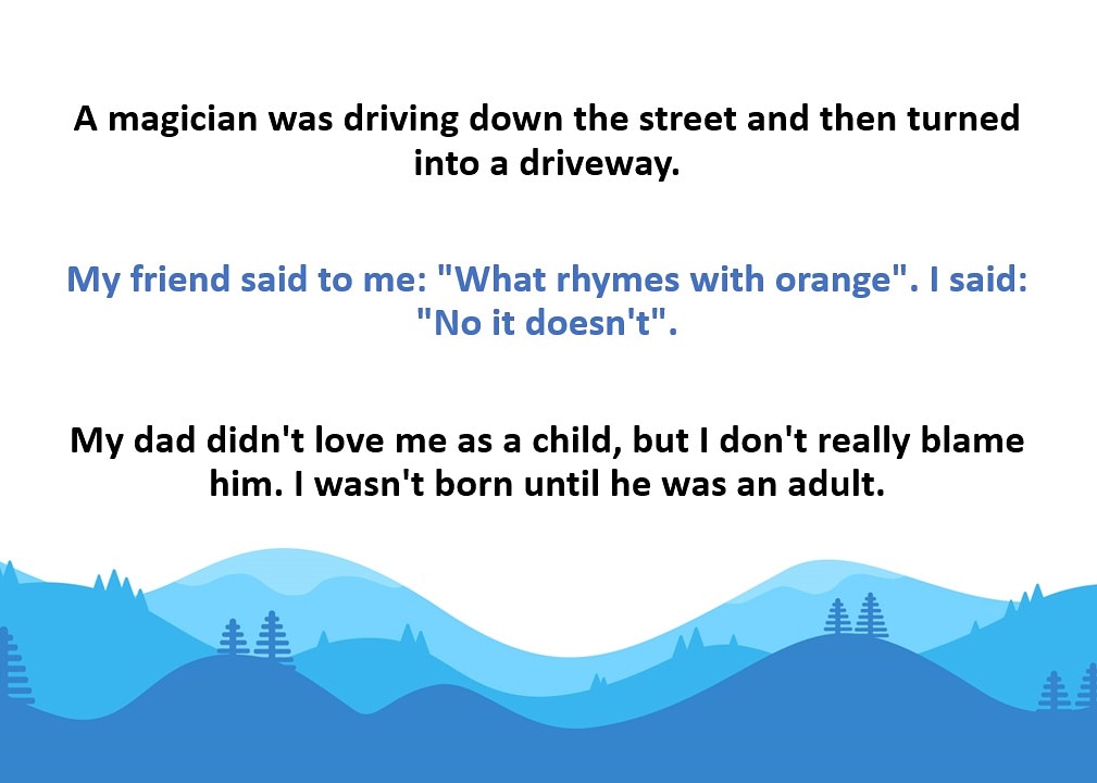 snowedinstudios's tweet photo. We have a Slack channel just for puns and dad jokes! Here is a little sample of some of the jokes that our resident "punny guy", Ian Wark, has posted. 
#snowedin #kwsfamily #behindthescenes #jokes #puns #funny #ottawa #ottcity https://t.co/Fp5rAm8en6