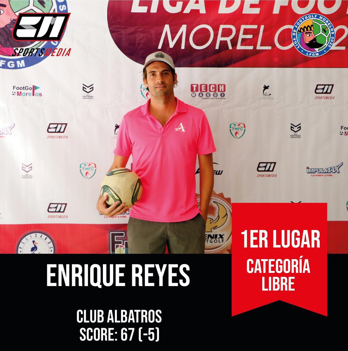 FootGolfMorelos's tweet photo. Después de 5 meses de inactividad, regresamos con todo!, 50 jugadores se dieron cita en el espectacular campo del Club de Golf Hacienda San Gaspar el pasado sábado. Así los resultados en la Categoría Libre:
#FootGolf #LFGM #TechMagui #SportsMedia #SIMASeguridadPrivada #Impulmax https://t.co/aP946TOJXH