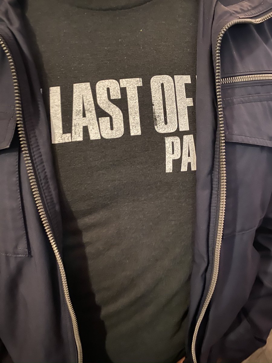 Completely forgot about this #LastOfUsPartII spoiler we’ve all been wearing on our dev shirts since E3 2018