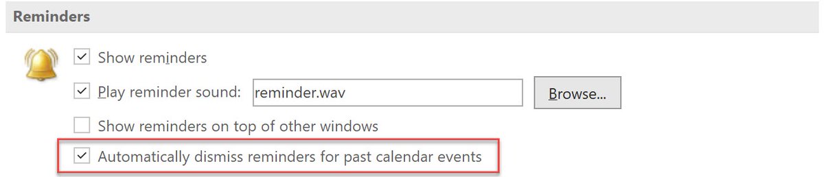 Simple change, but the biggest thing I've done in Microsoft Outlook to improve my quality of life in some time (hey, it's the small things):  Under Options-->Advanced.  HT <a href="/LuiseFreese/">Luise Freese moved to Bluesky</a>