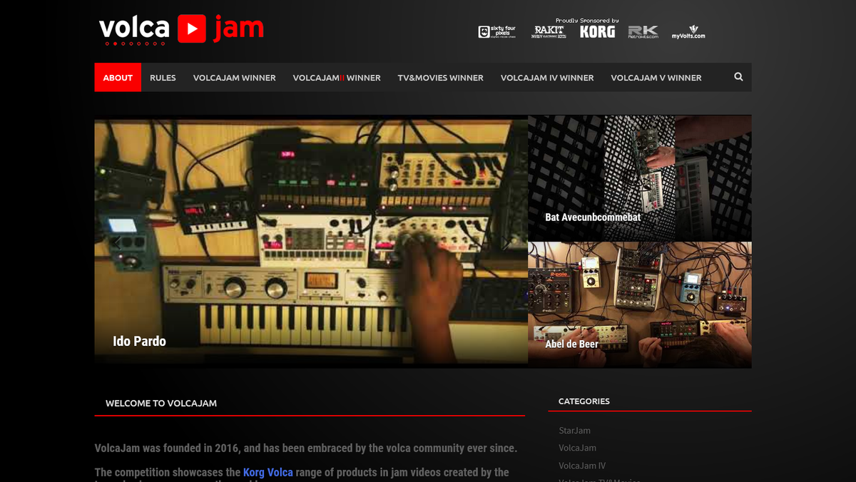 VolcaJam's tweet image. Our website has been updated with this years #VolcaJam entries! 👉volcajam.com

Many thanks to all attendees and all the awesome sponsors: @KorgUK @RetrokitsDev @MyVoltsTweets @rakit_kits @six4pix thank you 💕 

#korgvolca #volca #music #studiolife #synth #musician