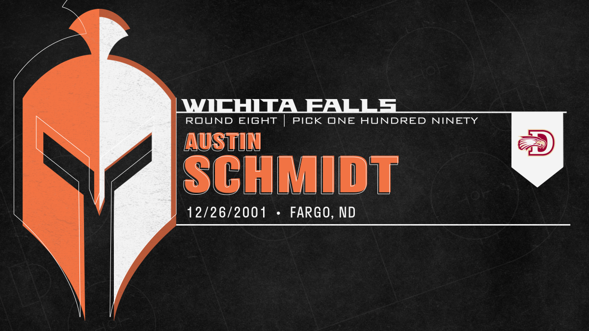 OKWarriors_NAHL's tweet photo. The Warriors are pleased to select forward Austin Schmidt in the eighth round of the 2020 @NAHLHockey Entry Draft. Welcome to Wichita Falls, Austin! https://t.co/j3oUgaAC4Q