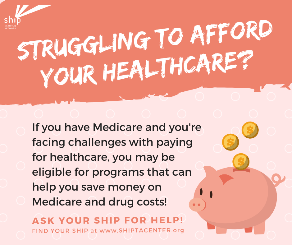 CARIEadvocates's tweet photo. Worried about the out-of-pocket costs associated with Medicare? Contact your SHIP to find out about assistance programs you or your loved one might be eligible for. #Medicare, #SHIP https://t.co/tKgg2ZGczT