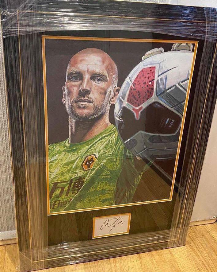 signedwolves's tweet image. BRAND NEW // JOHN RUDDY

Hand signed 23 x 33” presentation - framed &amp;amp; mounted by the official framers of Wolves F.C!⚽️

Only £89.99!
Delivery or collection available.

🐺

#WWFC #WolvesFC #Wolves #WolverhamptonWanderers #WolvesAyWe #Wolverhampton #WolvesSigned #JohnRuddy