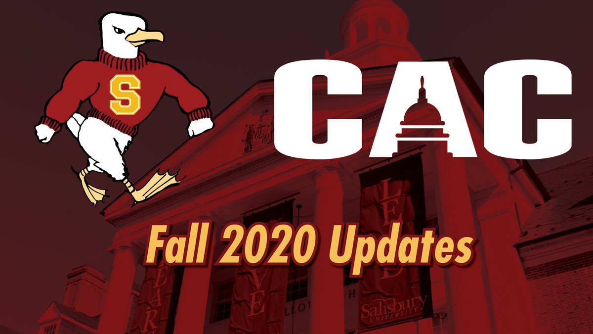 Salisbury University/Capital Athletic Conference Fall 2020 Update suseagulls.com/x/twtln