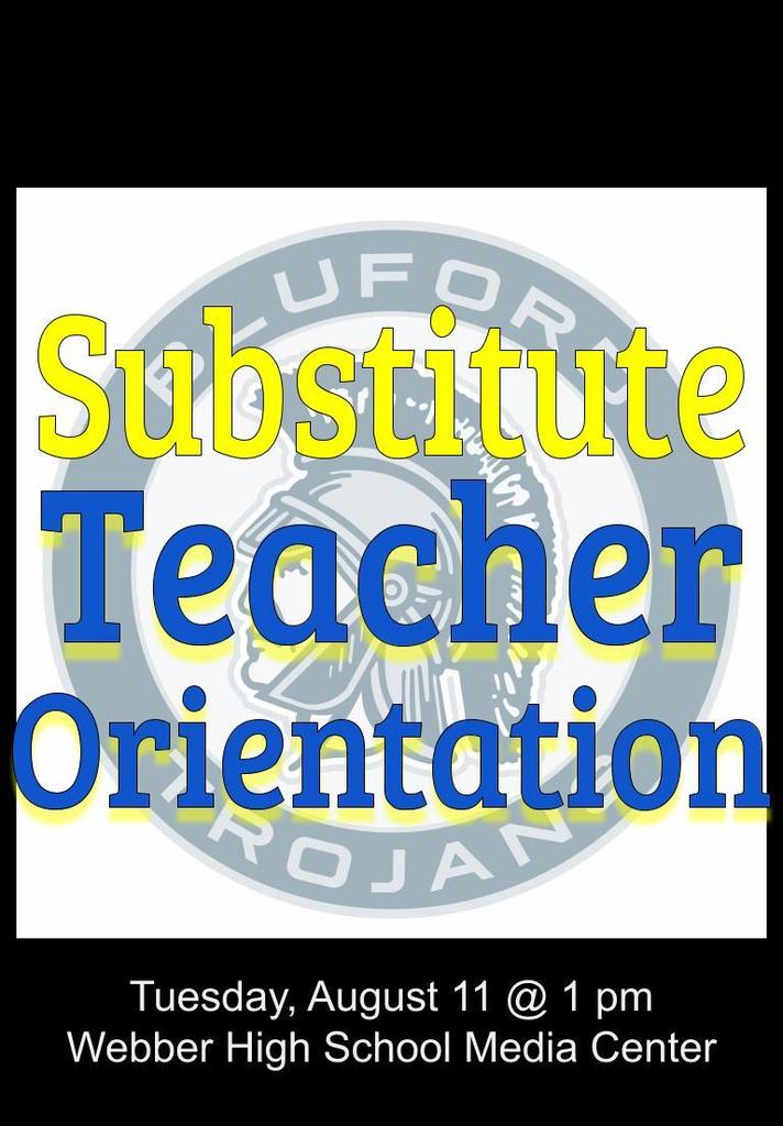 Meridian15Supt's tweet photo. Bluford USD #318 is hosting a Substitute Teacher Orientation to review policies and procedures for the 2020-21 school year.  Any substitute teachers registered or willing to register in ROE 13 are invited to attend. https://t.co/jKYwzEUoxJ