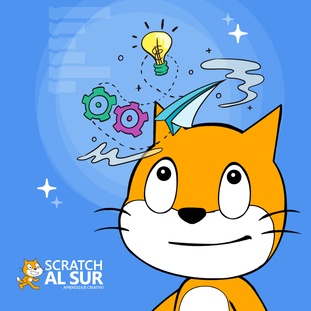 Scratchalsur's tweet photo. En Scratch al Sur, buscamos ser un referente latinoamericano en pensamiento computacional y creativo a través del lenguaje de programación Scratch. #scratchalsur #scratch #programacion https://t.co/KmftKIiqTY