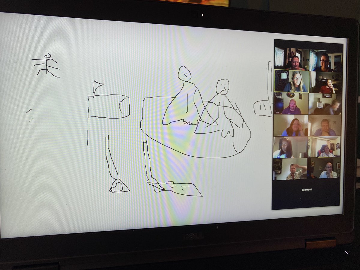 While other’s returned to their in-office work setting, we are continuing to embrace the work from home life and our virtual get togethers. Thankful for our crew, their love for Pictionary and the laughs we all share!