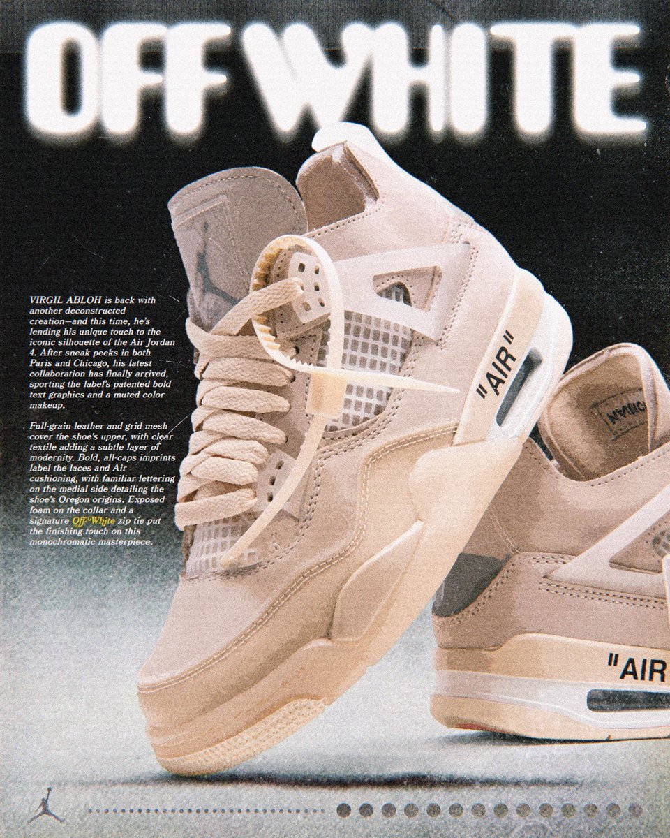 CapsuleToronto's tweet photo. The Women’s  OFF-WHITE x Air Jordan 4 “Sail” Raffle is now live // https://t.co/Tx72ZBNXs2 https://t.co/kuB7Ca7EqH