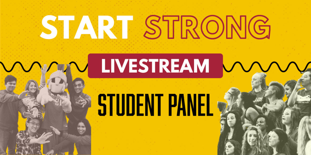 StanAdmissions's tweet photo. Mark your calendars, our next live stream is coming up fast. Join us on Youtube, Thursday July 30, 3 p.m. PDT for our Student Panel. Chat with current Warriors, get the lowdown on what virtual college is like, ask questions! #stanadmissions #youtubelive #startstrong #stanstate https://t.co/XWGKUs6IIJ