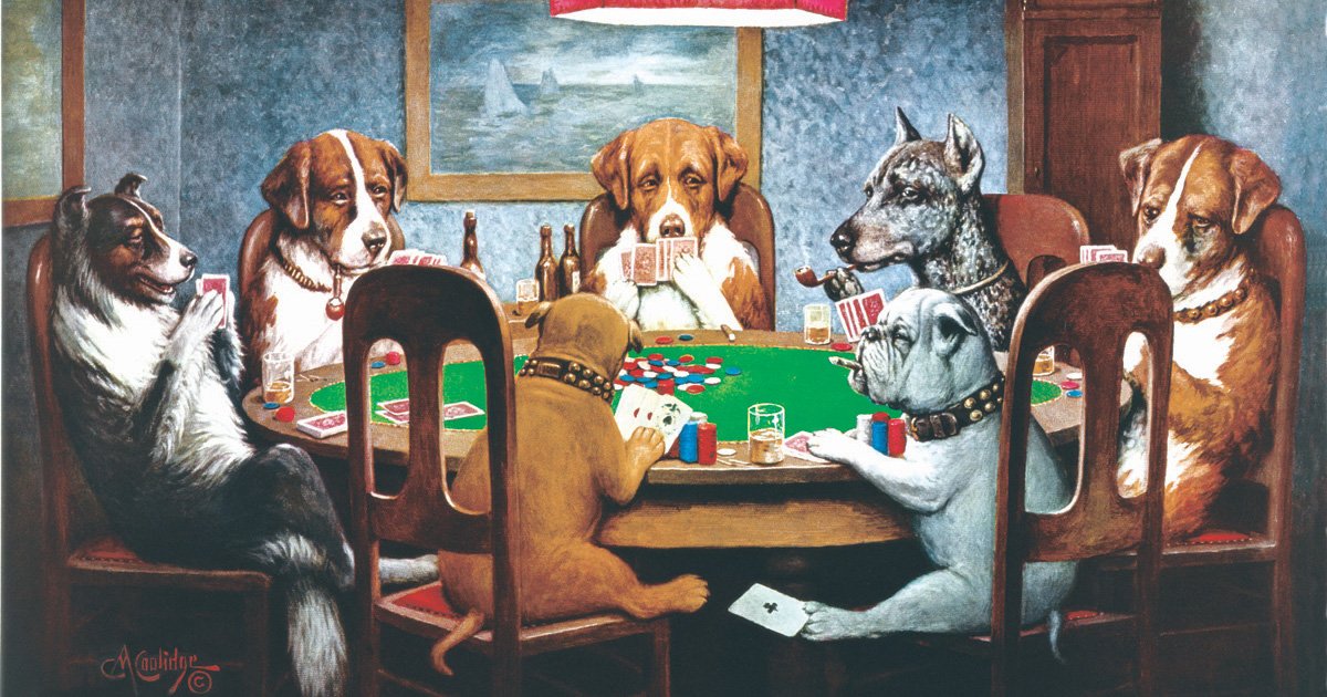 Perro Jugando Al Poker Perro Jugando Al Poker