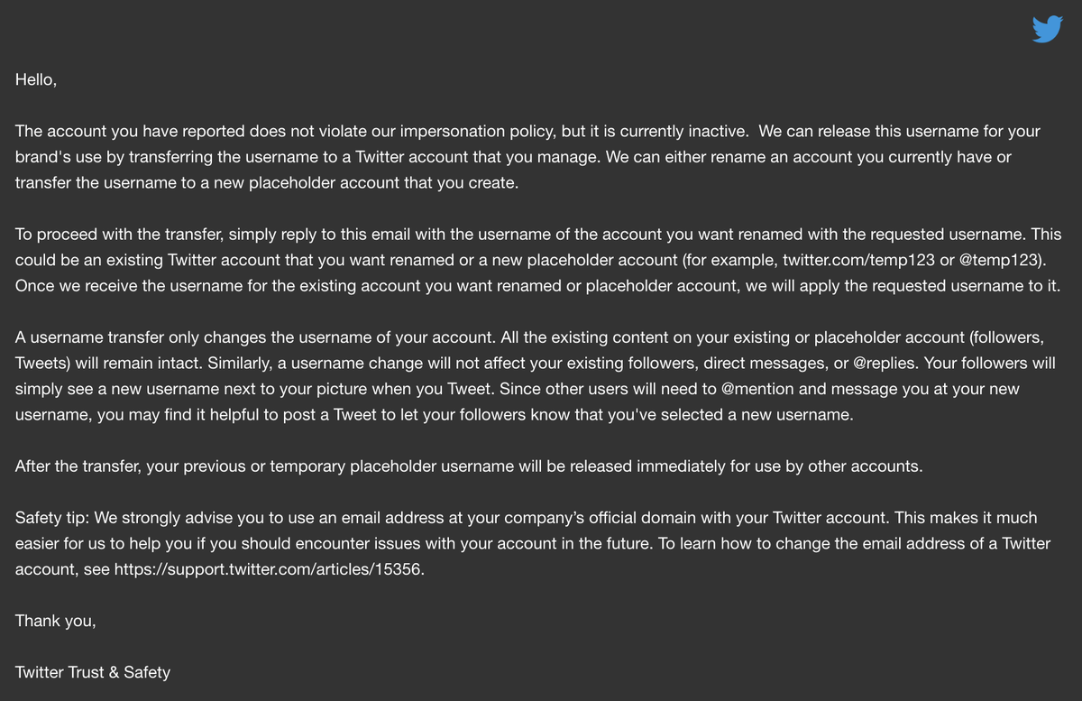 NotSamuraiJr's tweet image. How can Twitter give me this message, then sooner reply with:

"The username you’re requesting is inactive, or suspended. We can’t release the username to be used on another account at this time."

Like can't they make up their mind? So annoying...