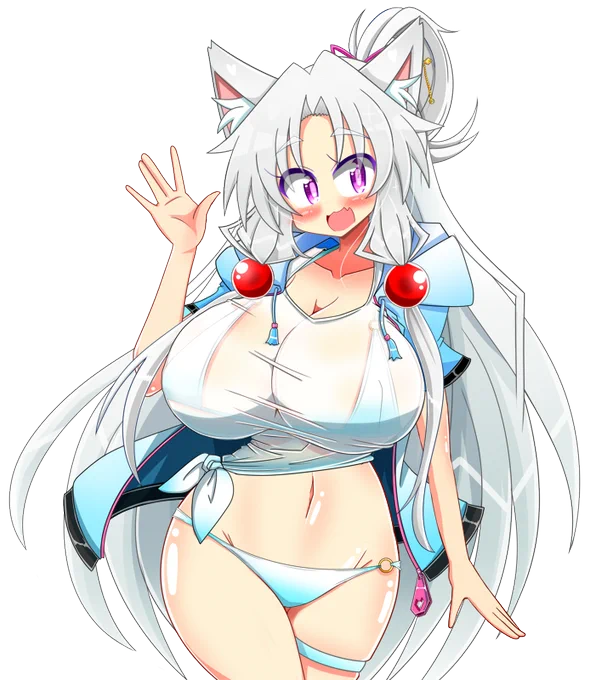 水着なイタコ姉さまできました!透過してありますので使えそうならどうぞご利用ください! 