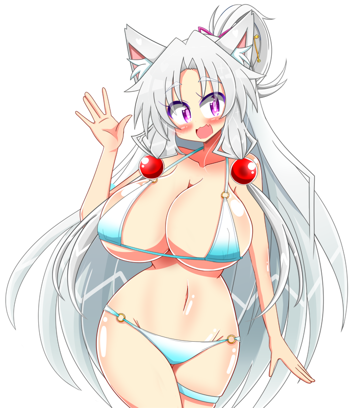 「水着なイタコ姉さまできました!透過してありますので使えそうならどうぞご利用くださ」|りんどう@腱鞘炎治りそうのイラスト
