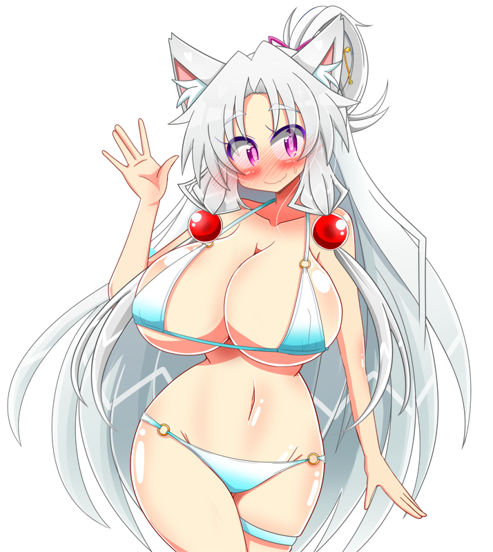 「水着なイタコ姉さまできました!透過してありますので使えそうならどうぞご利用くださ」|りんどう@腱鞘炎治りそうのイラスト