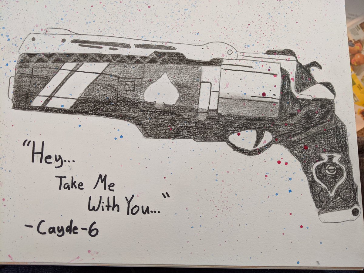 Bell1847Currer's tweet photo. My 15 year old daughter... Doing some fan art! Freehand!!! 😍 
@Bungie @DayandKnightly @Ladies0fDestiny https://t.co/e2sLsQx17k