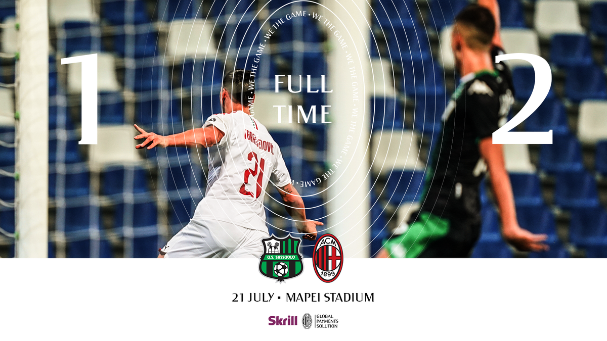 acmilan's tweet photo. 3️⃣ more important points in the bag
Altri tre punti importanti per l'Europa: forza ragazzi! 🔥
#SassuoloMilan #SempreMilan  
Sponsored by @skrill. Make your money move https://t.co/ClQ8bEs2zu