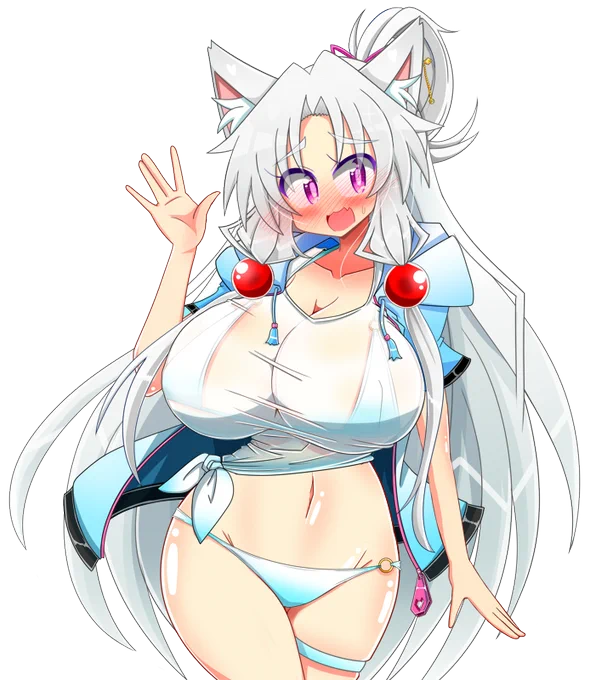 水着なイタコ姉さまできました!透過してありますので使えそうならどうぞご利用ください! 