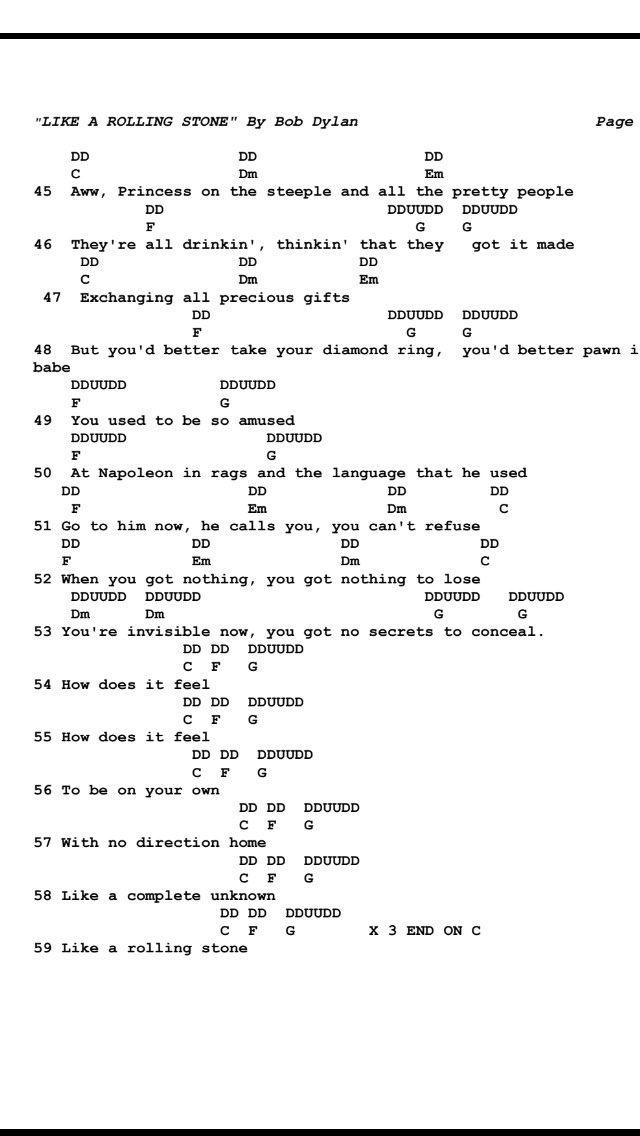 Bit of #BobDylan for you. #guitar #guitarlessons Nice song to strum 👍