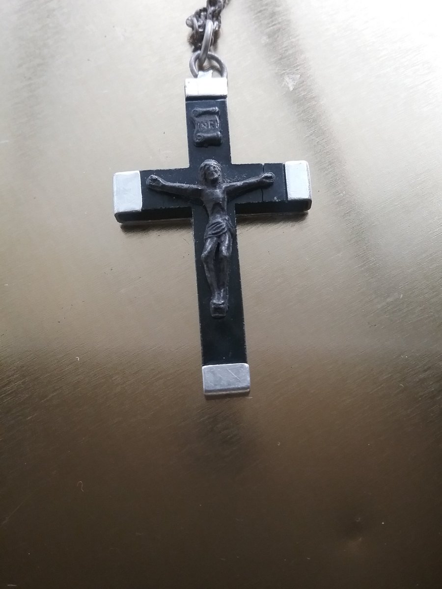 LSjewlery's tweet photo. Black Cross Charm Necklace 17 A.D, Reversible https://t.co/fsftIlY8Bl