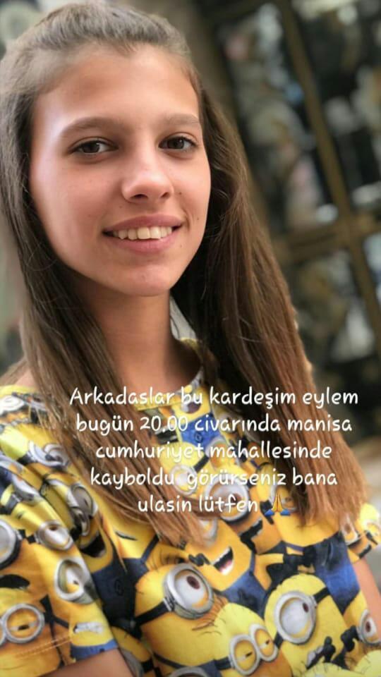 ckmkgamze35's tweet photo. İsmi Eylem Hıdırtepe. Bugün Manisa'da saat 20.00 civarlarında kaybolmuştur. #EylemHıdırtepe https://t.co/8z4zosMUqG