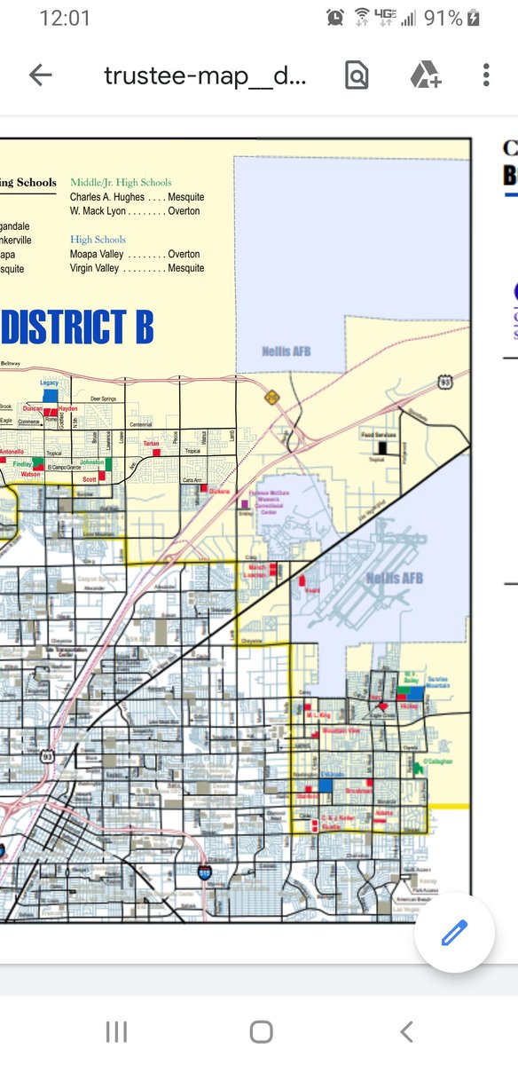 District B is the northern part of the East Las Vegas, basically everything wedged between Nellis Blvd and Stewart out to the AFB.Chris Garvey is the current Trustee. Her replacement will be either Katie Williams or Jeffrey Proffitt ( @JeffProffitt)