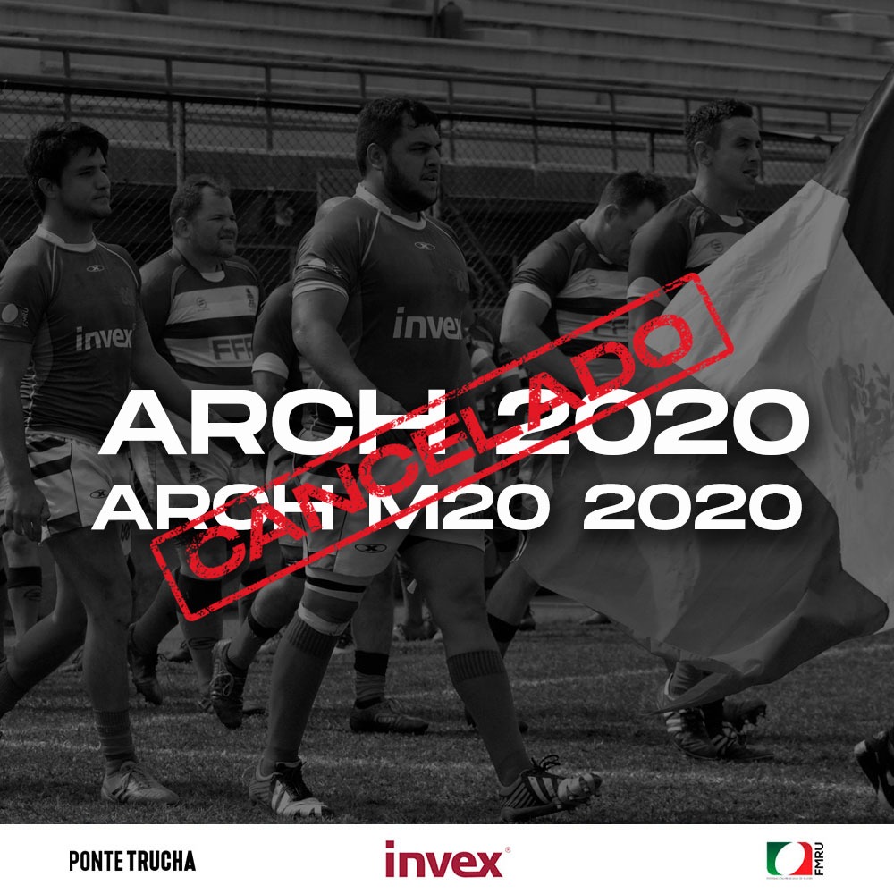Rugby_Mexico's tweet photo. RAN y SAR han confirmado que no se van a jugar los torneos ARCh 2020 y ARCh M20 2020 debido al COVID19 por lo q se confirma la cancelación de todos los torneos oficiales de XVs que tenían programadas nuestras selecciones para este año. #RugbyMéxico #YoGanoConINVEX #INVEXTarjetas https://t.co/8cDWFyPSAY