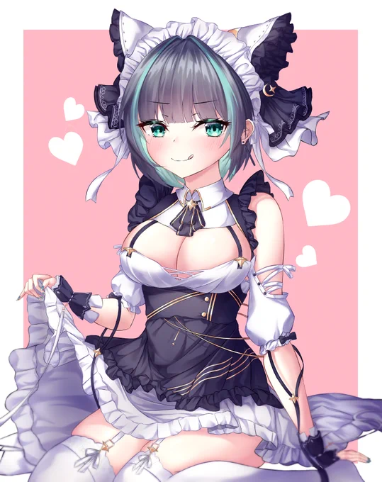 #アズールレーン
 もっと見たいにゃ? ダンナさま? 