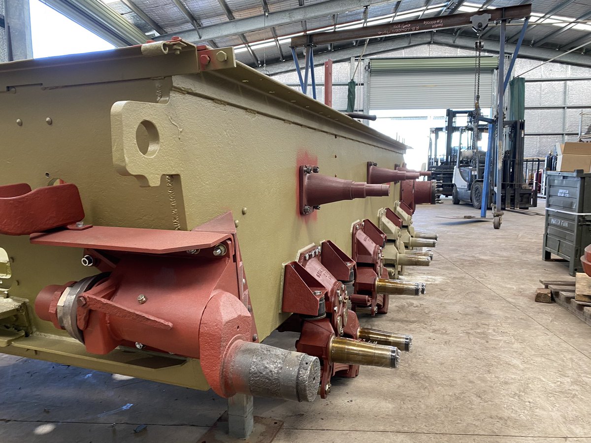 Ausarmour's tweet photo. 💥PZ IV J UPDATE💥

What a difference some abrasive blasting and paint can make, turning this once rusty hulk into a factory new looking vehicle! 🛠
This running PZ IV J along with our Stug IV will be making its debut at AusArmourfest 2020, accompanied by our PZ IV D and PZ IV G https://t.co/4RdUsNCR8n