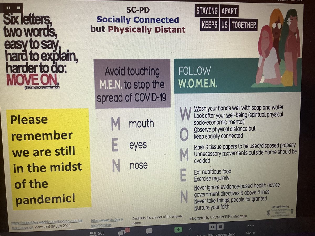 Six letters, two words, easy to say, hard to explain, harder to do: MOVE ON. This is hard to do since we are still in the pandemic. #PilipiNAST  #COVID19AlaminNatin